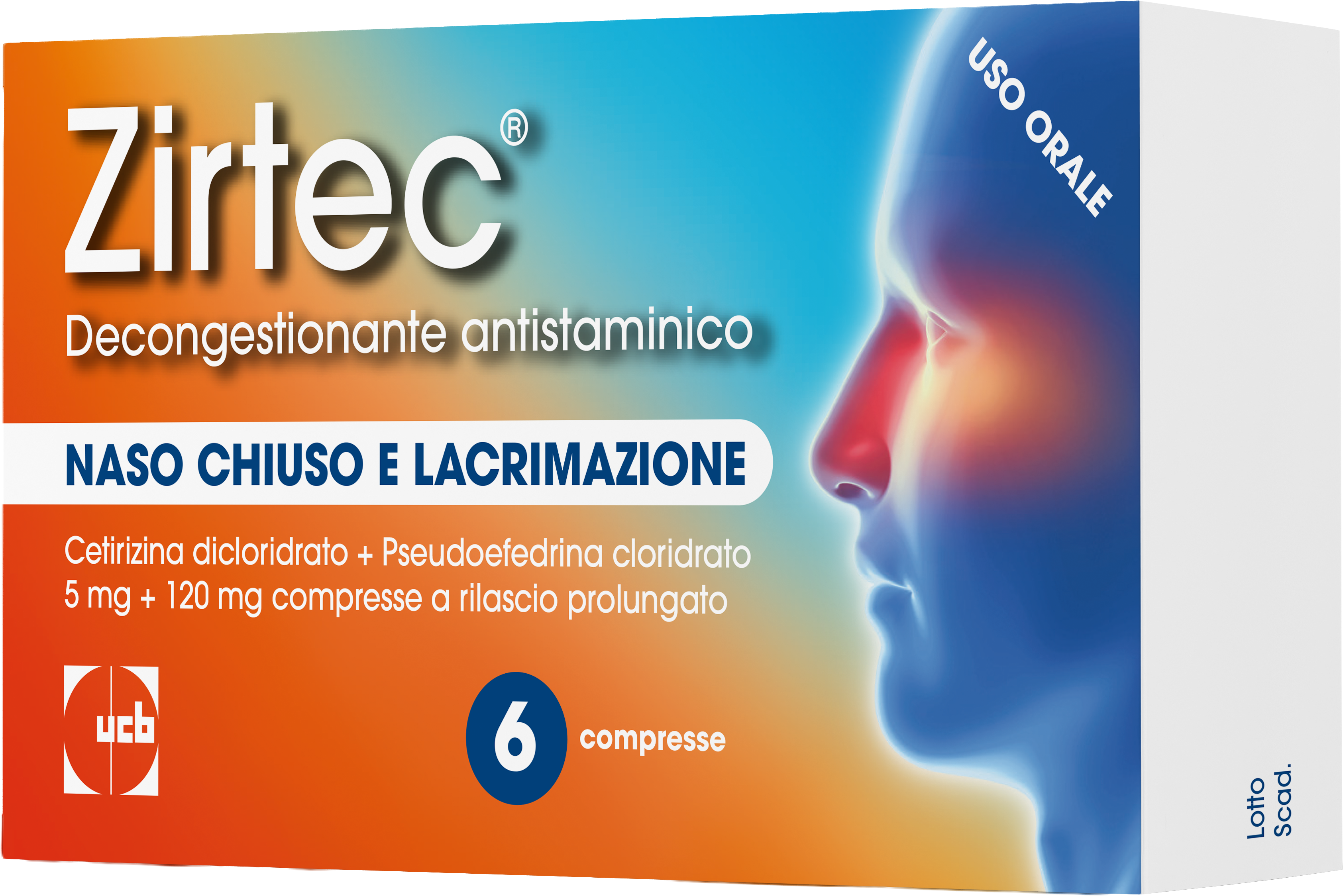 Prodotto Zirtec Decongestionante antistaminico